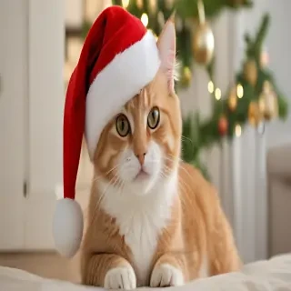 pictures of cats for christmas