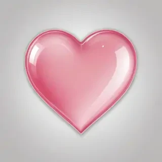 pink heart transparent