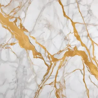 white and gold marble