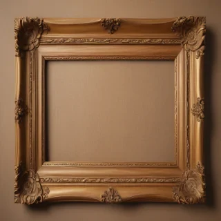 wooden picture frame png