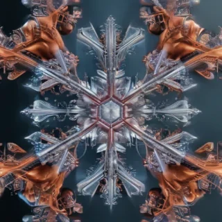transparent snowflake