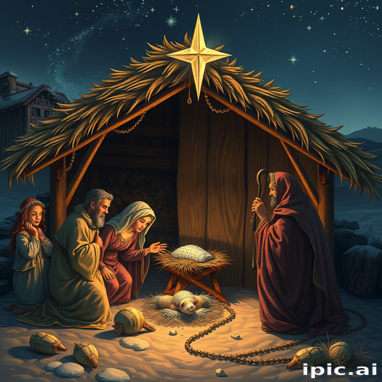 images of the manger scene