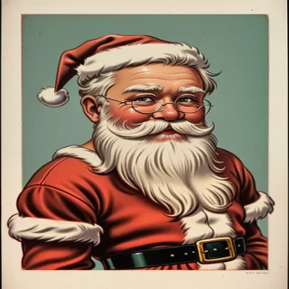 images of vintage santa