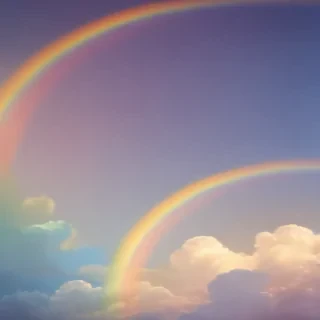 cute rainbow background