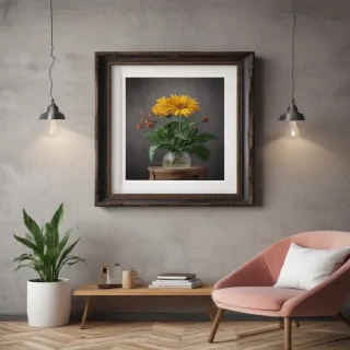 framed art mockup