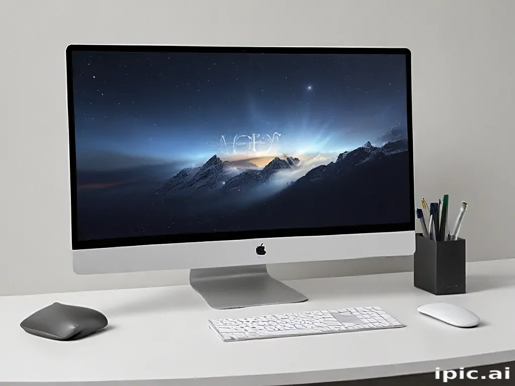 computer mockup