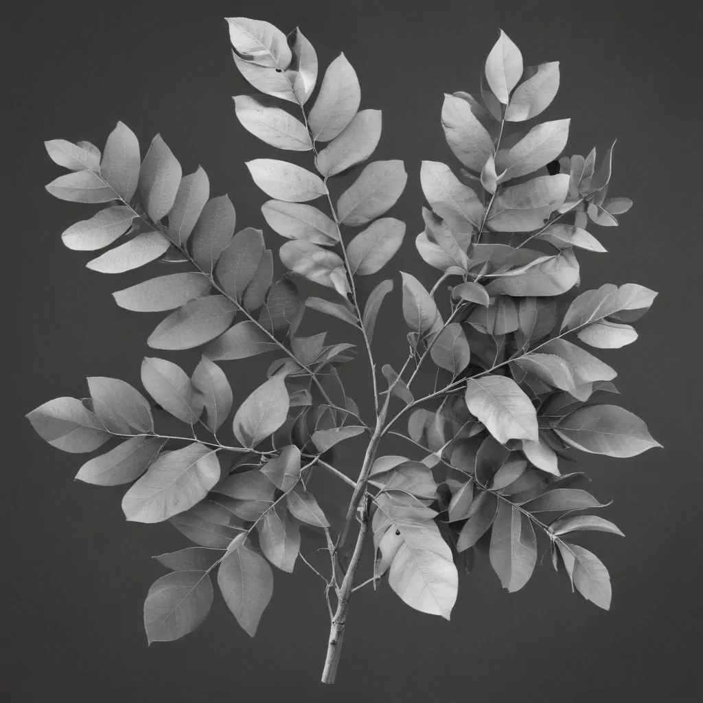 eucalyptus clipart black and white