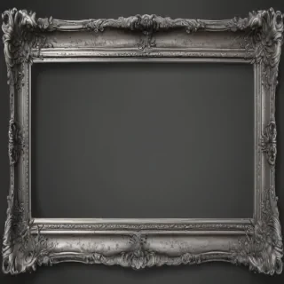 silver picture frame png