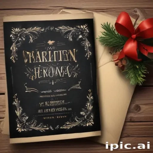 christmas card template psd