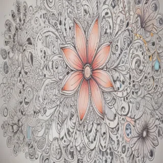 flower doodle art
