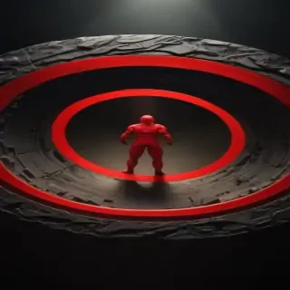 red circle