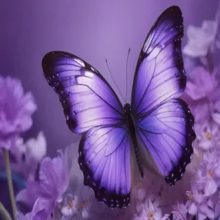 purple butterfly background