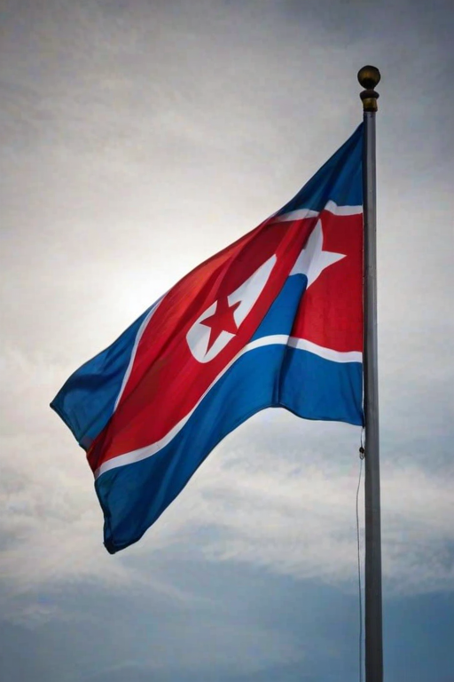 north korea flag