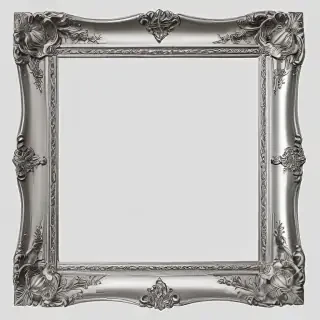 silver picture frame png