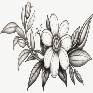 flower drawing pictures