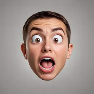 shocked face png