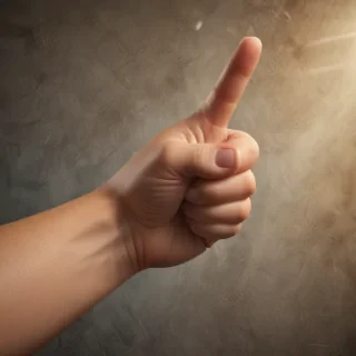 finger pointing png