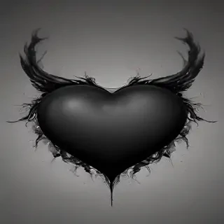 black heart pic