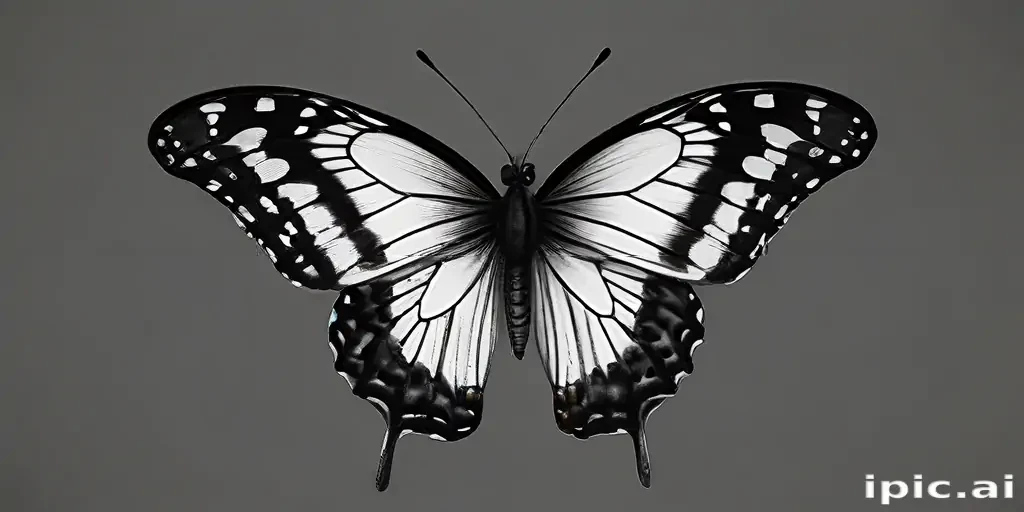 butterfly png black and white
