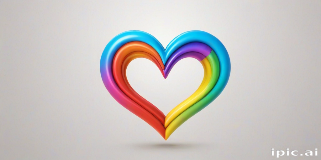 rainbow heart png