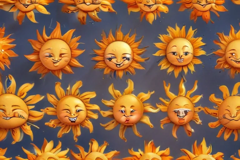 cartoon suns