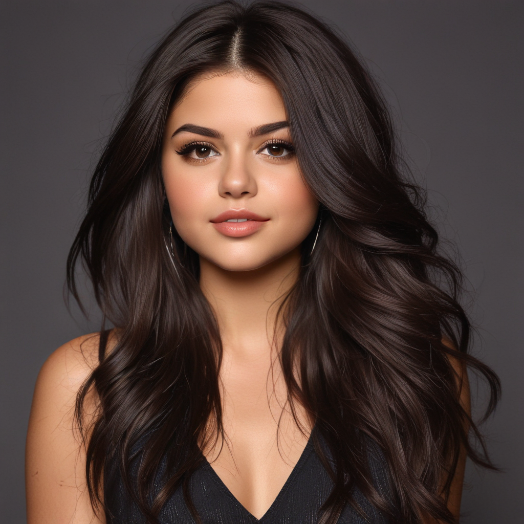 long hair selena gomez