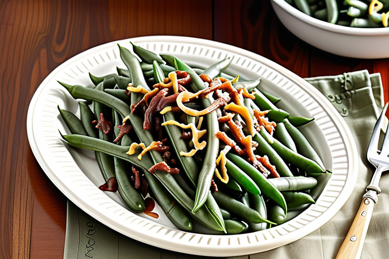 green bean casserole with worcestershire sauce
