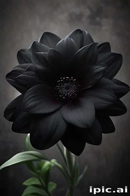 black flower