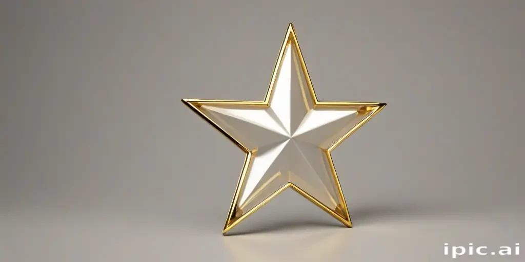transparent gold star