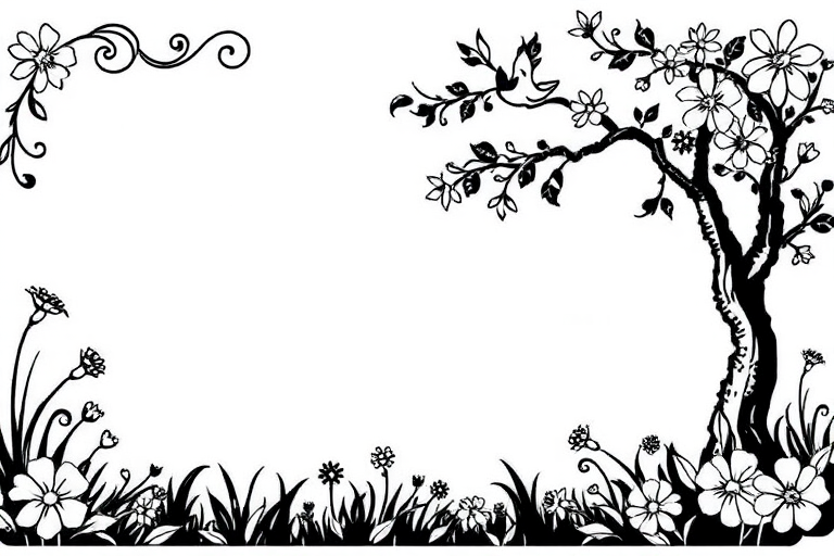 border clip art black and white