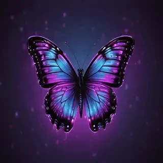 neon butterfly wallpaper
