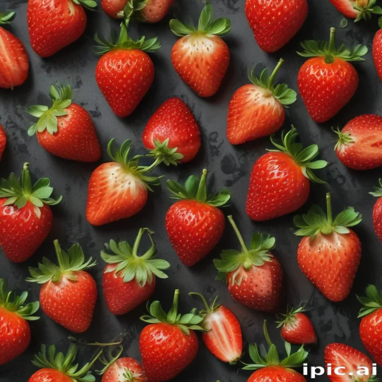 strawberry background aesthetic