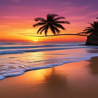 sunset wallpaper beach