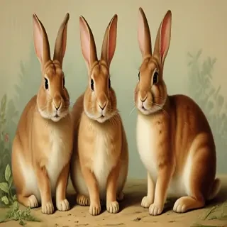 vintage rabbit images