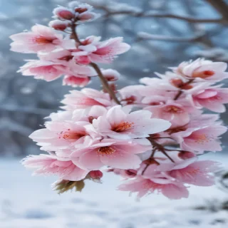 winter flower wallpaper background