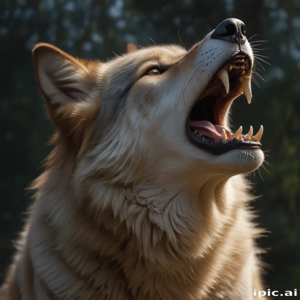 wolf howling png