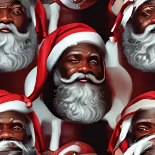image of black santa
