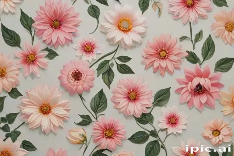 aesthetic flower painting