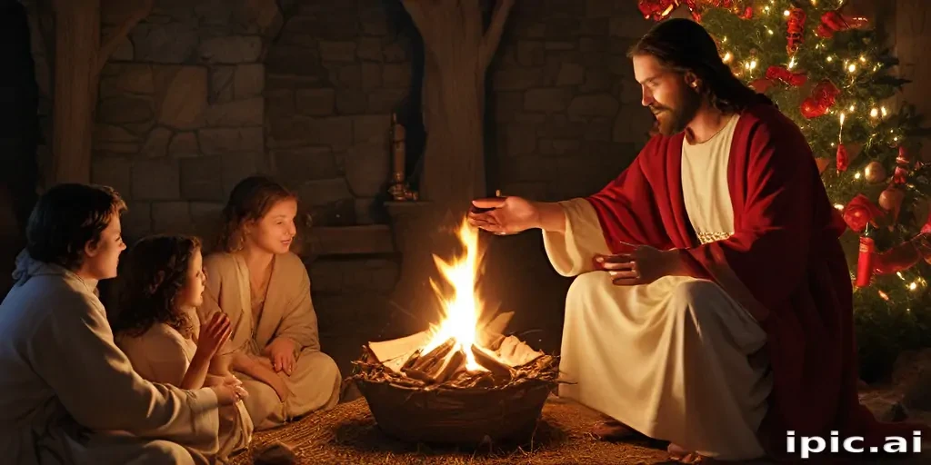 jesus at christmas images