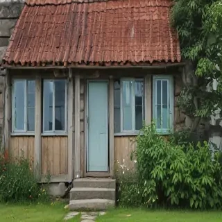 background of the house