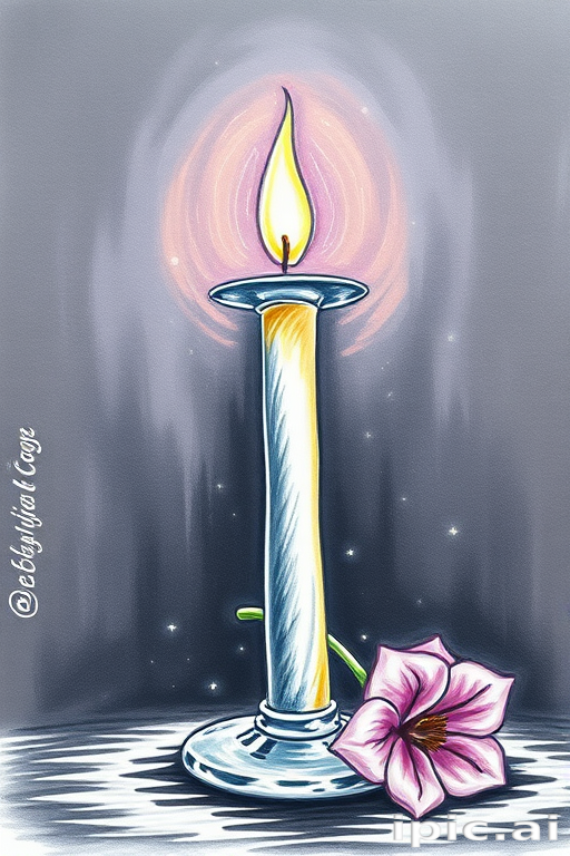 candle drawing