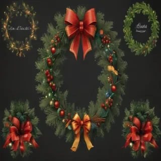 christmas wreath clip art