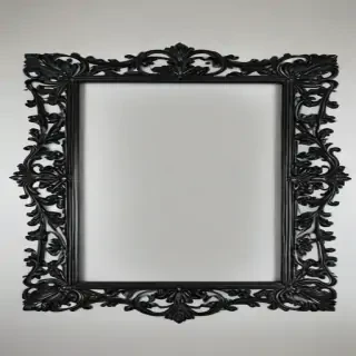 black frame transparent