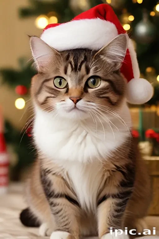 cat christmas wallpaper