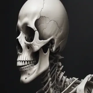 creative skeleton drawings