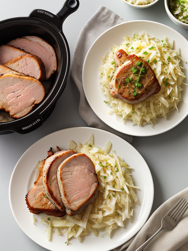 sauerkraut pork chops slow cooker