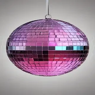 transparent disco ball