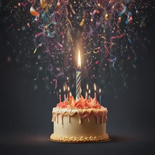 happy birthday transparent background