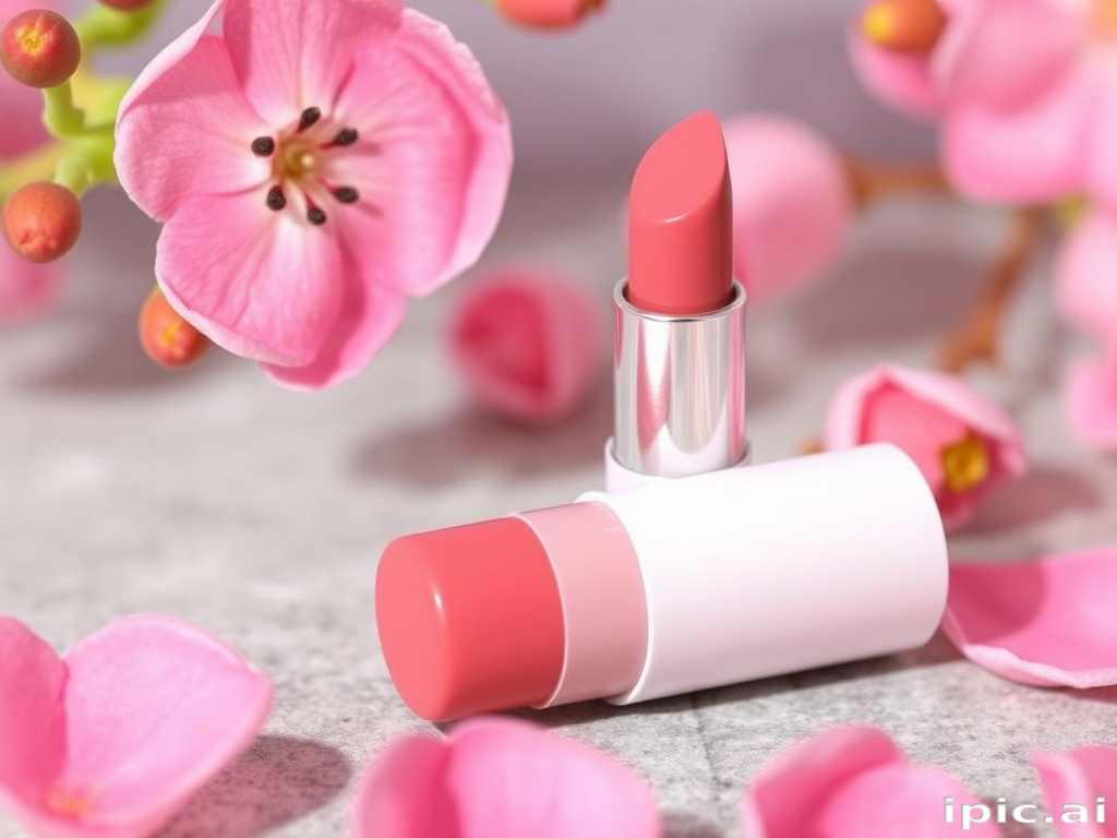 Sheer rose petal tint named "Dewy Blossom," offering a natural flush of color with a moisturizing balm-like consistency