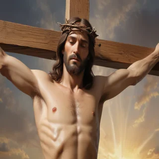 picture of jesus on the cross
